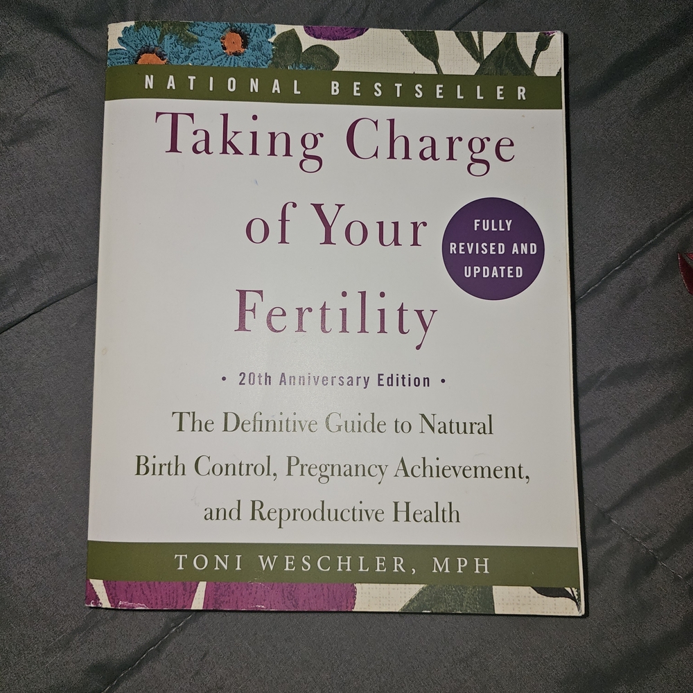 Taking Charge of Your Fertility by Toni Weschler - White & Olive Cover